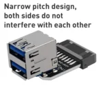 10 PCS 19/20Pin to Dual USB 3.0 Adapter Converter - Image 4