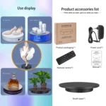 42cm Charging Rotating Display Stand Video Shooting Turntable, Load: 100kg - Image 5