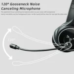 SOYTO SY-T30C Long Microphone Bluetooth Wireless Noise Cancelling Ergonomic Gaming Headset - Image 3