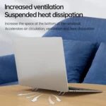 2 PCS Metal Foldable Laptop Stand Bracket - Image 3