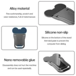 2 PCS Metal Foldable Laptop Stand Bracket - Image 6