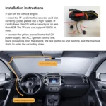 Dual Camera HD Night Vision WiFi Car Dash Cam Driving Recorder - Image 8