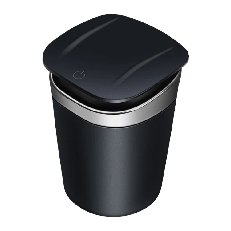 Car Portable Metal Ashtray Built-in LED