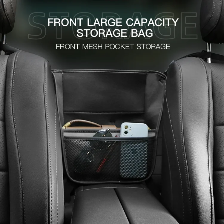 EDA003633301A_5.webp 2 PCS Car Center Console Hanging Bag Sheepskin Leather Storage Bag - Image 7