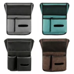 2 PCS Car Center Console Hanging Bag Sheepskin Leather Storage Bag - Image 2