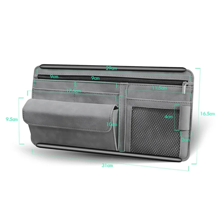 EDA003634801_B5.webp 2 PCS Car Sun Viso Sheepskin Leather Storage Bag - Image 6