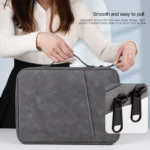 Portable Sheepskin Texture Leather Bag - Image 5