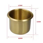 Functional Sofa RV Cup Holder Car Embedded Brass Cup Holder - Image 2