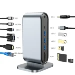 12 in 1 USB-C / Type-C Vertical Multi-interface HUB Adapter - Image 5