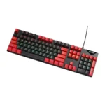 FOREV FVQ302 Mixed Color Wired Mechanical Gaming Illuminated Keyboard