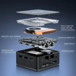 GMK KB7 Windows 11 Pro Mini PC, 16GB+512G, Intel Pentium Silver N6005 Quad Core, Support WiFi & BT - Image 5