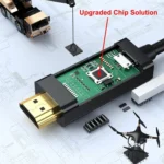 HDMI to USB+DisplayPort Adapter Cable with Power Supply, Length: 1.8m - Image 4