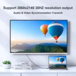 HDMI to USB+DisplayPort Adapter Cable with Power Supply, Length: 1.8m - Image 5