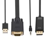 VGA to DisplayPort Adapter Cable with Audio Band Power Supply, Length: 1.8m - Image 6
