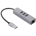 SL-030 千兆网卡USB转 RJ45+3个USB 3.0 转换集线器HUB - Image 2
