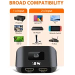 NK-H82 8K UHD HDMI 2X1 One-way Switch with Remote Control - Image 5