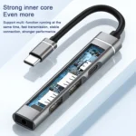 USB-C / Type-C to 3.5mm + 2USB + Type-C HUB Docking Station - Image 4