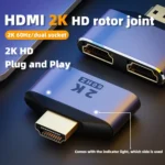2 in 1 2K 60Hz HDMI Adapter with Indicator Lights - Image 2