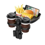 Car Drink Water Cup Holder 360 Degree Rotating Dinner Plate - Image 4