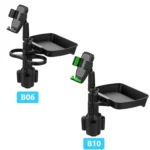 Car Drink Water Cup Mobile Phone Holder 360 Degree Rotating Dinner Plate - Image 2