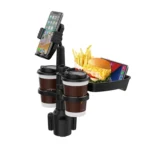 Car Drink Water Cup Mobile Phone Holder 360 Degree Rotating Dinner Plate - Image 6