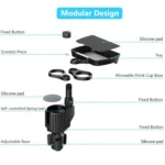 Car Drink Water Cup Holder 360 Degree Rotating Dinner Plate - Image 3