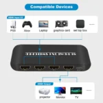 NK-H31 8K 3 in 1 Out HDMI Switcher for Xbox PS4 PS5 Roku UHD TV Monitor Projector - Image 2