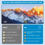 NK-H31 8K 3 in 1 Out HDMI Switcher for Xbox PS4 PS5 Roku UHD TV Monitor Projector - Image 7