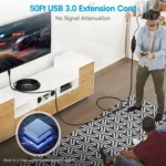 USB 3.0 Male to Female Data Sync Super Speed Extension Cable, Length:5m - Image 6