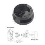 5 & 6 Hole Steering Wheel Polished Hub Adapter - Image 5