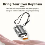 120W Type-C Female to USB 3.0 Male Zinc Alloy Straight Adapter - Image 6