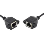 RJ45 Female to Female LAN Extension Cable with Screw Lock - Image 4
