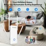 Wavlink AERIAL D4X AX1800Mbps Dual Frequency WiFi Signal Amplifier WiFi6 Extender - Image 8