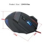 HXSJ A907 7 Keys Colorful Luminous 7D Wired Gaming Mouse - Image 5