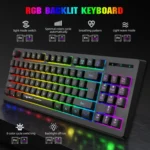 HXSJ L100 87 Keys RGB Backlit Film 2.4G Wireless Keyboard - Image 6