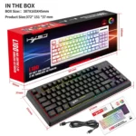 HXSJ L100 87 Keys RGB Backlit Film 2.4G Wireless Keyboard - Image 7