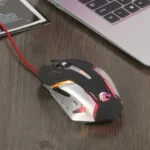HXSJ S100 6 Keys Colorful Luminous Wired Gaming Mouse - Image 7