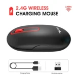 HXSJ T15 2.4GHz 4 Keys Wireless Mute Mouse - Image 3