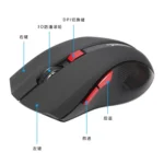 HXSJ X50 2.4G 6 Keys 1600DPI Three-speed Adjustable Wireless Mouse - Image 3
