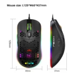 HXSJ X600 6 Keys RGB Luminous Macro Programming Wired Gaming Mouse - Image 4