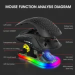 HXSJ X600 6 Keys RGB Luminous Macro Programming Wired Gaming Mouse - Image 6