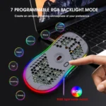 HXSJ X600 6 Keys RGB Luminous Macro Programming Wired Gaming Mouse - Image 7