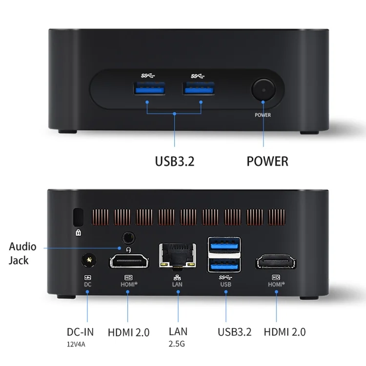 EDA004326501_B5.webp ZX03 Windows 11 Mini PC, Intel Twin Lake N150, Support Dual HDMI Output - Image 6