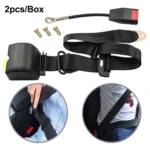 2pcs/Box Car Driver Seat Belt Three-point Automatic Retractable Seat Belt