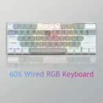 AULA F3261 Type-C Wired Hot Swappable 61 Keys RGB Mechanical Keyboard - Image 2