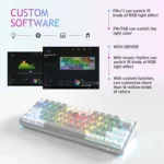 AULA F3261 Type-C Wired Hot Swappable 61 Keys RGB Mechanical Keyboard - Image 4