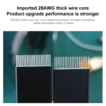 PCI-E 3.0 1X to 16X 180 Degree Graphics Card Extension Cable - Image 3