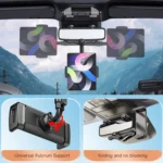 Yesido C196 Car Rearview Mirror Using Phone Holder - Image 5