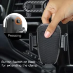 Yesido C105 Car Air Outlet Dual Clip Mobile Phone Navigation Holder - Image 3