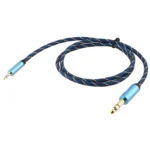 EMK 3.5mm Jack Male to 6.35mm Jack Male Gold Plated Connector Nylon Braid AUX Cable for Computer / X-BOX / PS3 / CD / DVD - Image 3